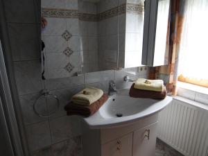Koupelna v ubytování Gästehaus Gisela
