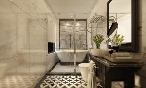 A bathroom at Hanoi Hera Hotel & Spa