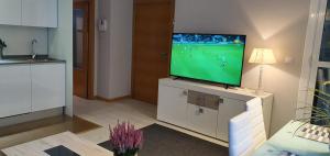 Televízia a/alebo spoločenská miestnosť v ubytovaní VIVIENDA T. J.S.E