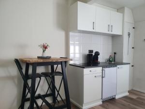 Kuchyň nebo kuchyňský kout v ubytování Studio Adanni + 4 fotografie