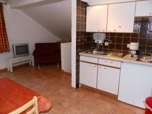 Kuchyň nebo kuchyňský kout v ubytování Typ Wieselbau