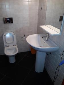 Koupelna v ubytování B&B Il Brigante