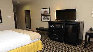 Televiisor ja/või meelelahutuskeskus majutusasutuses Holiday Inn Express Covington-Madisonville by IHG