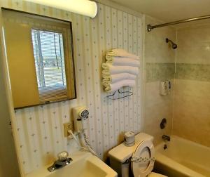 Koupelna v ubytování Shangri-La Motel + 7 fotografií