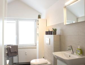 Kúpeľňa v ubytovaní Über den Dächern Boppards