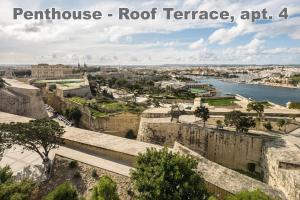 a view of the old city of jerusalem at Valletta Hastings Suites in Valletta