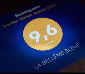 Certifikát, hodnocení, plakát nebo jiný dokument vystavený v ubytování LA BELLÊME BLEUE