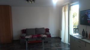 Televízia a/alebo spoločenská miestnosť v ubytovaní Apartament w Giżycku przy plaży