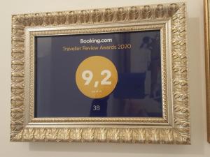 Certifikát, hodnocení, plakát nebo jiný dokument vystavený v ubytování 3B Locazione Turistica