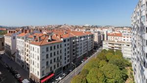 an aerial view of a city with buildings at DIFY Duguesclin - Quai du Rhone in Lyon