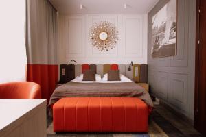 Postel nebo postele na pokoji v ubytování Vedensky Hotel