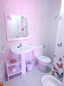 Koupelna v ubytování Hostal Río Mundo