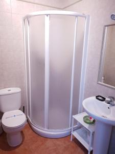 Koupelna v ubytování Hostal Río Mundo