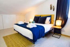 Кровать или кровати в номере Letmalaga Cremades Sea Views