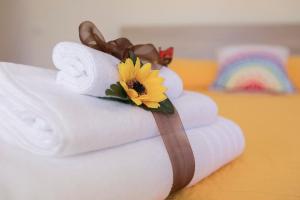 Posteľ alebo postele v izbe v ubytovaní B&B NONNO PEPPE