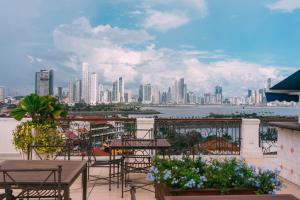 Uma varanda ou terraço em Las Clementinas