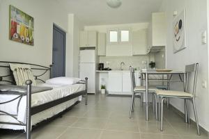 Kuchyň nebo kuchyňský kout v ubytování Isidoros Apartments