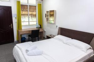 Voodi või voodid majutusasutuse Dhangethi INN toas