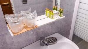Koupelna v ubytování Hotel Herastrau
