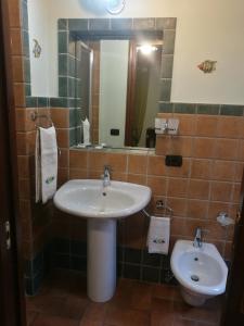 Koupelna v ubytování B&B SABRINA