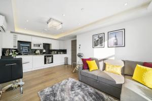 Kuchyň nebo kuchyňský kout v ubytování City Prime Apartments