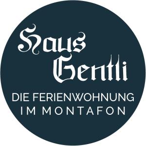 a sign with the words sans serif defeminine in moron at Haus Gentli in Schruns