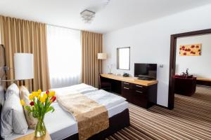 Telewizja i/lub zestaw kina domowego w obiekcie Parkhotel Plzen Congress Center