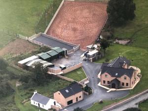 an aerial view of a house with a yard at The Loft at Ard Gleann in Kirkistown