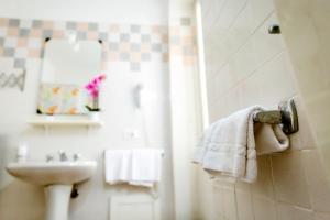 Koupelna v ubytování Hotel Montecodeno