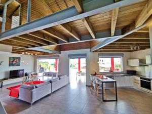 Køkken eller tekøkken på Résidence Eden Océan avec vue mer