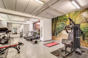 Fitness centrum a/nebo fitness zařízení v ubytování Ginevra Palace Hotel