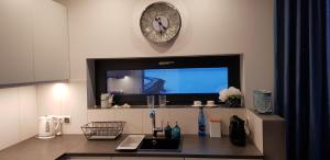 Kuchnia lub aneks kuchenny w obiekcie Apartament Morski przy Latarni