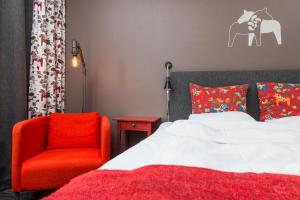 Postelja oz. postelje v sobi nastanitve Hotell Fridhemsgatan