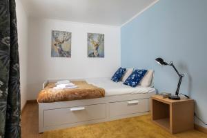 Posteľ alebo postele v izbe v ubytovaní 3 bedroom apt near Av. Liberdade