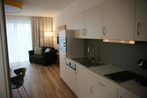 Kuchyň nebo kuchyňský kout v ubytování Leister Apparthotel + 23 fotografií