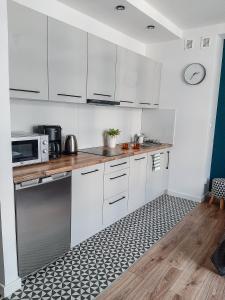 Kuchyňa alebo kuchynka v ubytovaní ForRest Apartment Krynica