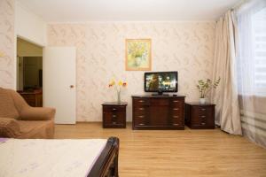 TV at/o entertainment center sa Apartments on Yarcevskaya