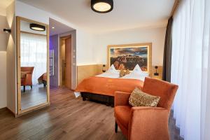 Voodi või voodid majutusasutuse Hotel Tabladel toas