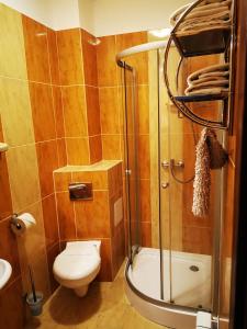 Koupelna v ubytování Hotel Passione