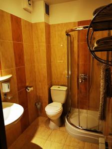 Koupelna v ubytování Hotel Passione