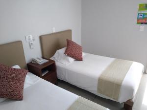 Postel nebo postele na pokoji v ubytování Suites Chapultepec