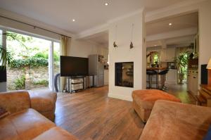 A seating area at Echo House 