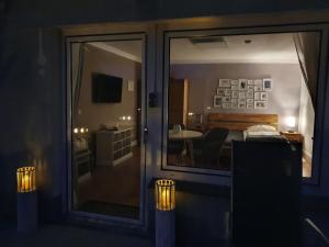 TV a/nebo společenská místnost v ubytování Pension Seeschlösschen