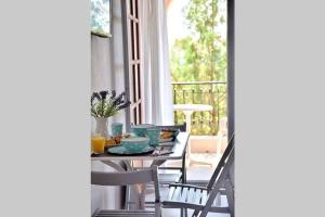 Balkón alebo terasa v ubytovaní Calma Luxury Apartments #2 Sozopoli in Halkidiki