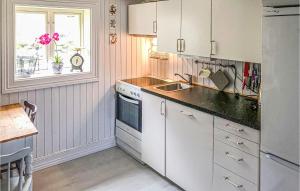 
Kjøkken eller kjøkkenkrok på Nice home in Farsund w/ WiFi and 2 Bedrooms
