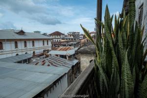 a view of a city from the roof of a building at Zanzibar Palace Hotel in Zanzibar City
