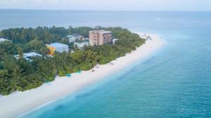 an aerial view of an island in the ocean at Sea View Villa Ukulhas in Ukulhas