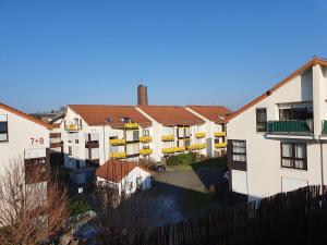 an overhead view of a group of buildings at Beautiful City Apartment für bis 4 Personen in Paderborn