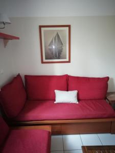 Posezení v ubytování LES GRANDS PINS