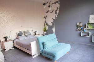 Ruang duduk di PLANT BASED b&b central Bruges